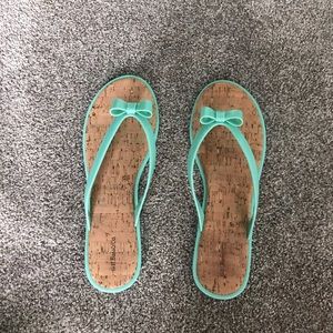 GH Bass Teal Ava Bow Sandal